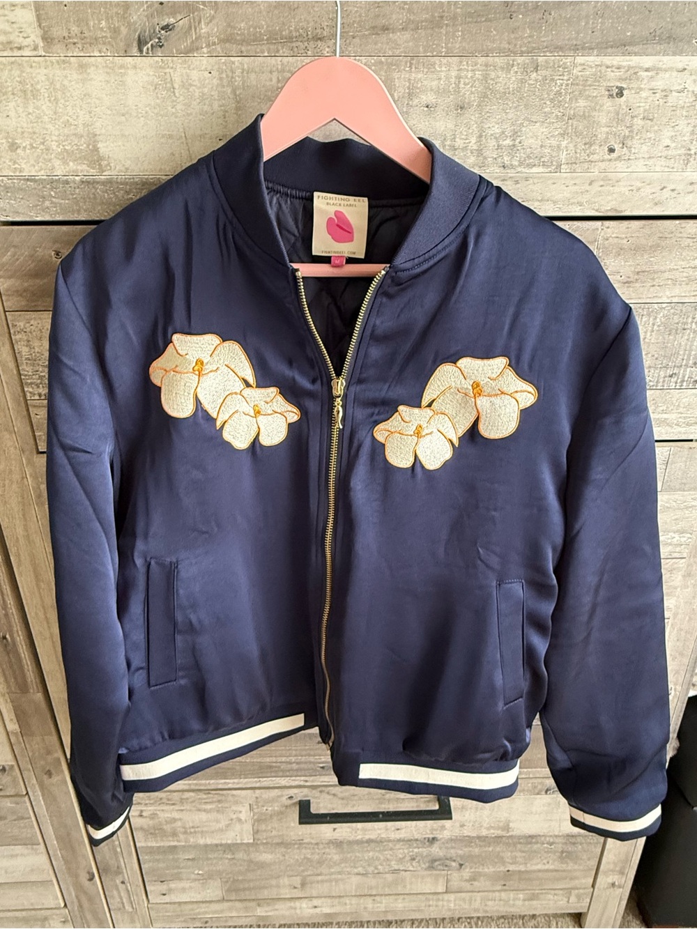 Fighting Eel navy Bomber Jacket